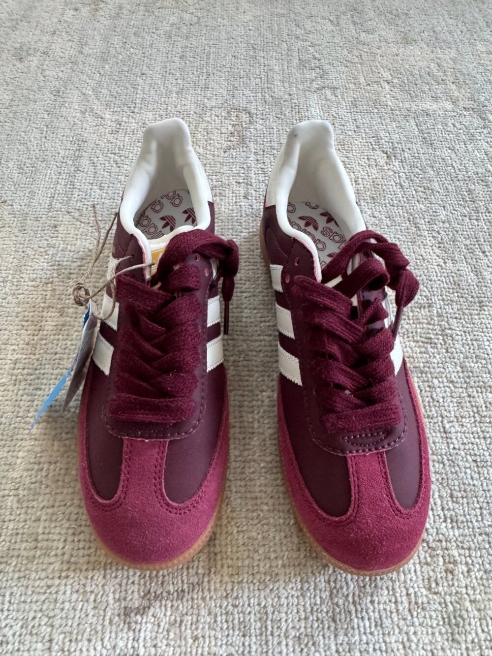 NWT Adidas Samba OG Maroon Burgundy, Sz 6.5 - Picture 8 of 8